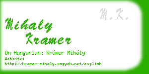 mihaly kramer business card